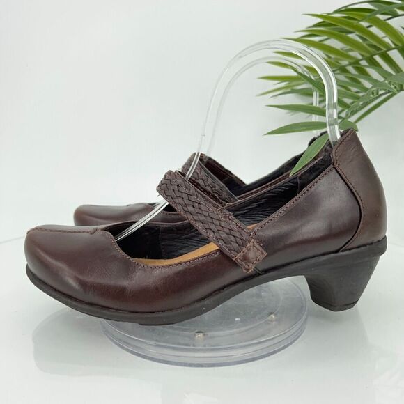 NAOT Forward Mary Janes Women's 6 37 Brown Leather Low Heel Comfort Shoes - Picture 6 of 14